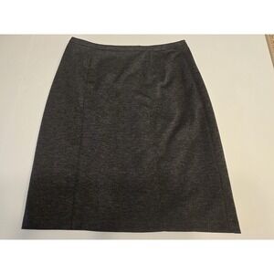 Coldwater Creek Women's Size 8 Ponte‎ Skirt Gray